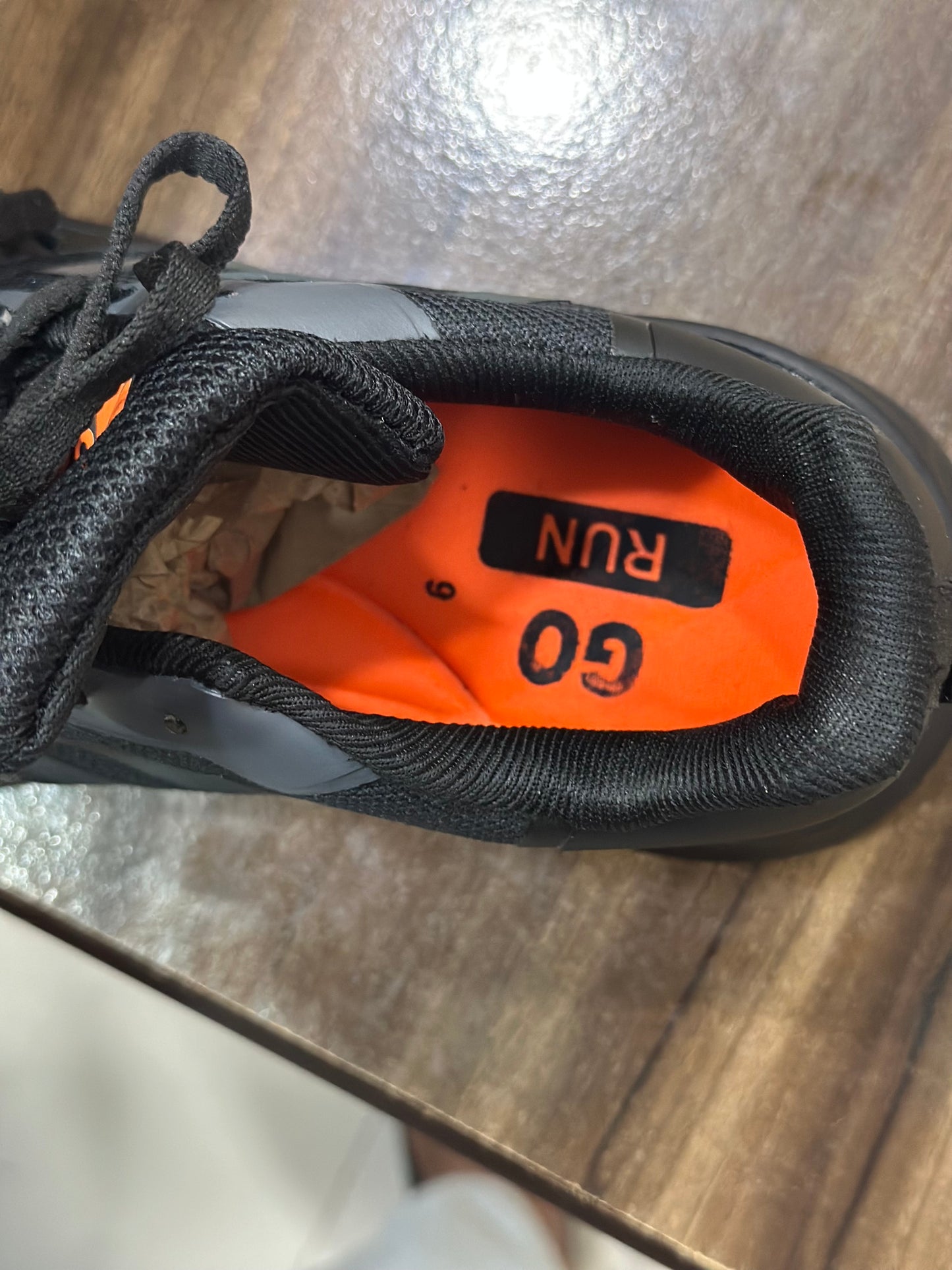 Black Reflective stripes Running Shoes for men